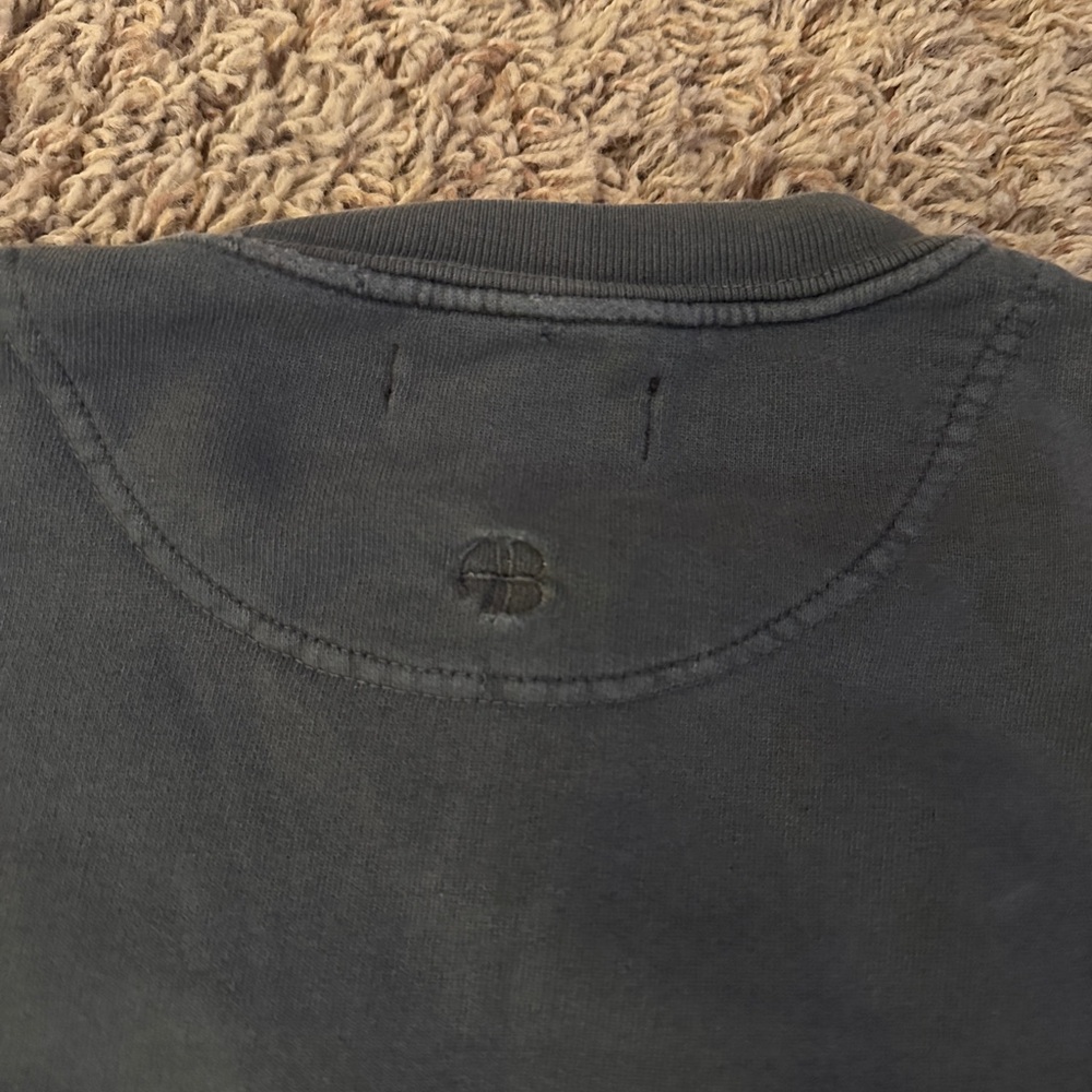 Anine Bing women’s Ramona Street Dark Gray Graphic Crewneck Sweatshirt sz L - Picture 7 of 7